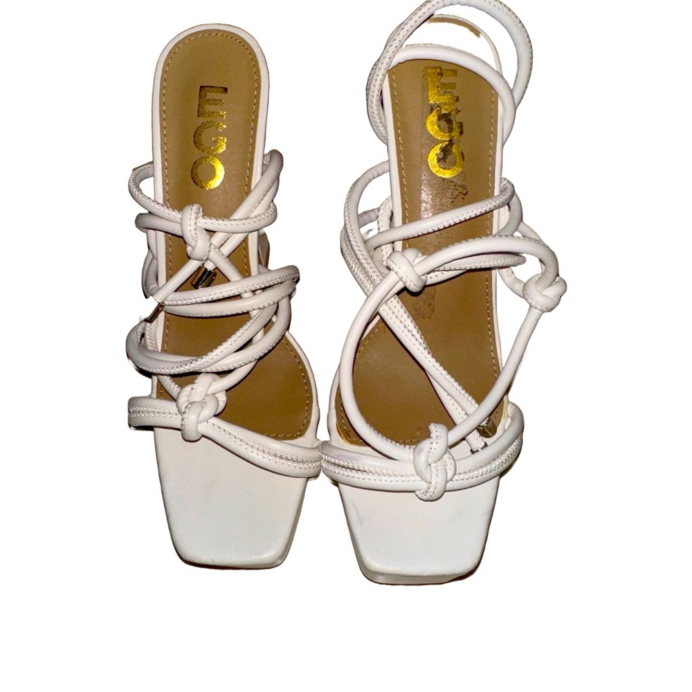 EGO Women's White Courts Heels With Lace🤩🔥🔥🔥